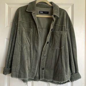 Zara CORDUROY OVERSHIRT
